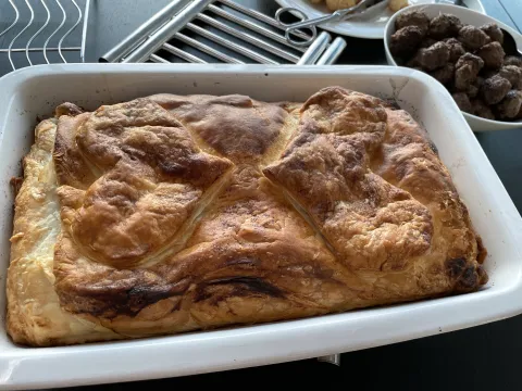 Lauch-Quiche mit Herzen