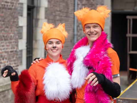 Mia Bertzen und Marlon Hangmann als Füchse