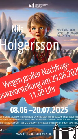Zusatzvorstellung Nils Holgersson Plakat